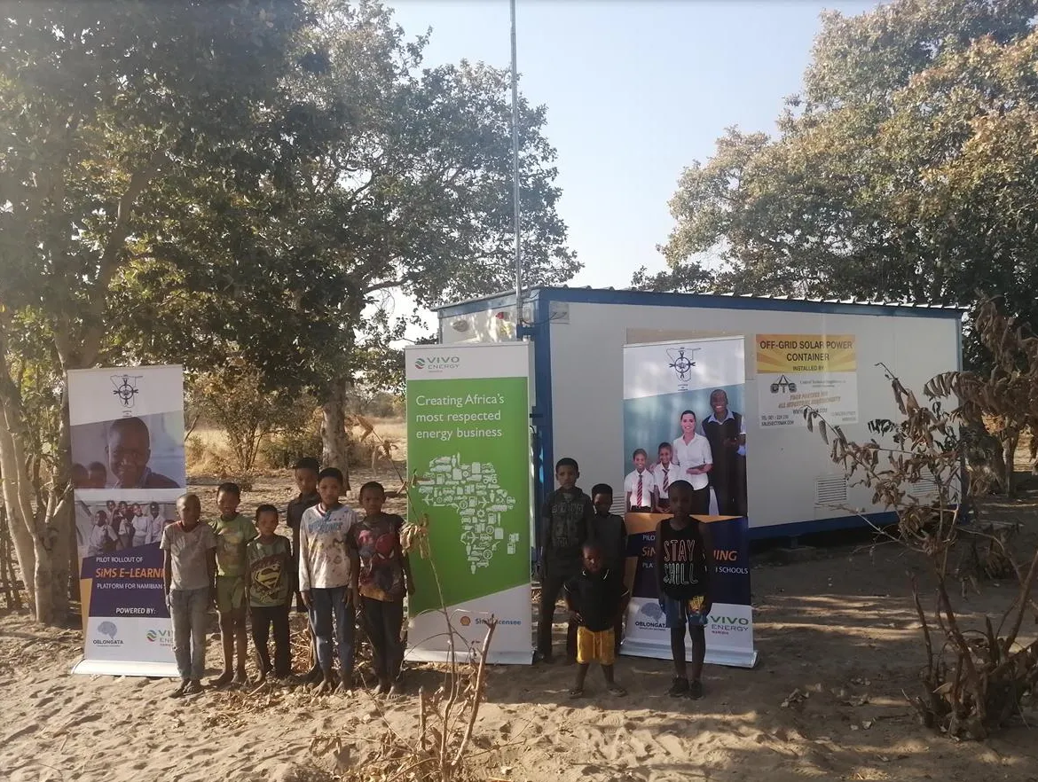 Tsumkwe, Otjozondjupa: Solar-powered container project