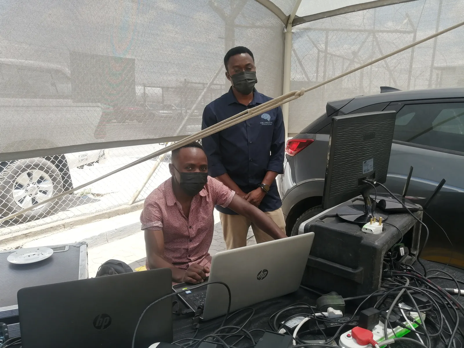 Oblongata team running a live event broadcast on site